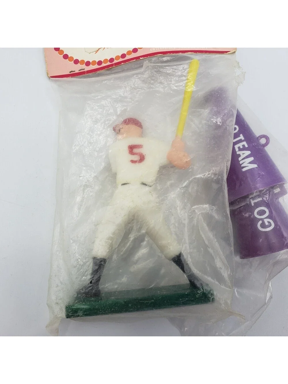 Vintage Wilton Cake Topper Baseball Player At Bat Figurine Hong Kong NOS